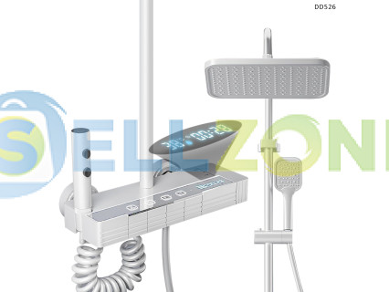 Πολυτελές σύστημα ντους – λευκό χρώμα με καινοτόμο οθόνη LED – DD526